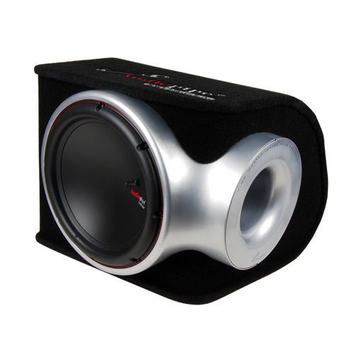 Amplified single ported bass enclosure 750w remote bass knob audiopipe appb12am