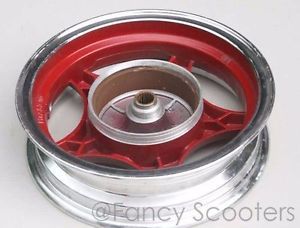 10&#034; peace sports tpgs-811 150cc gas scooter rear aluminum rim mt2.50 x10 in red