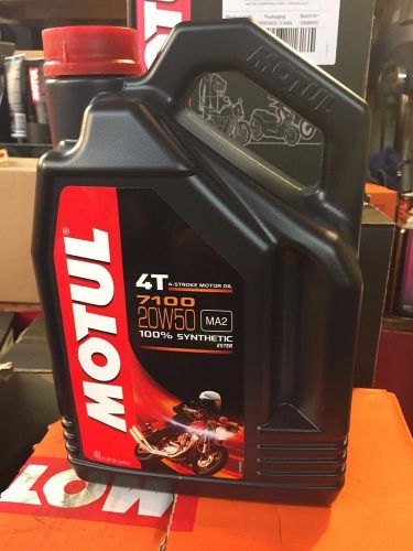 Motul 7100 racing road and track  20w50 motorcycle oil 4l 1 gallon synthetic
