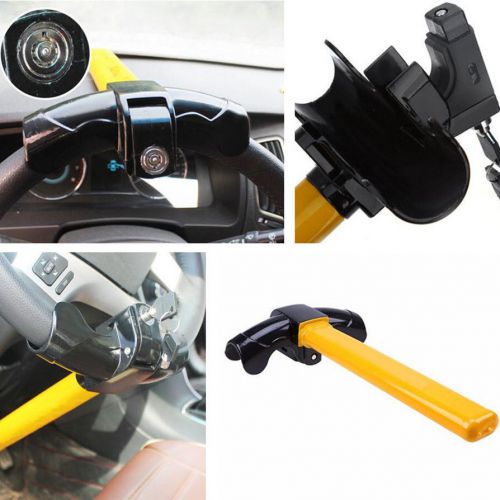 Security anti theft heavy duty t style stoplock car rotary steering wheel lock