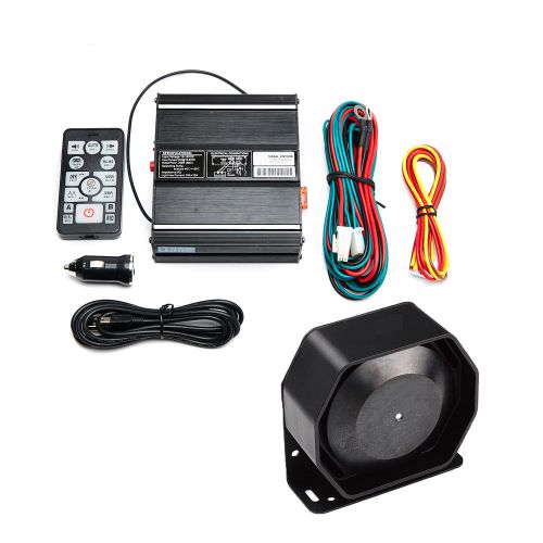 200w siren mic pa system vehicle warning horn siren kit with wireless remote