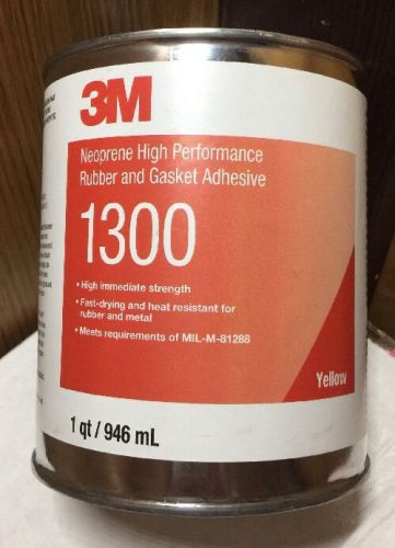 3m 1300  yellow rubber and gasket adhesive 1 quart   awesome price !!