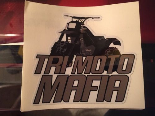 Tri-moto mafia decal black and gold 225dx 225dr ytm 200