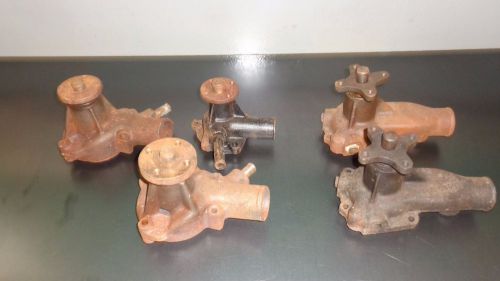 Wholesale lot of (5) reman water pumps 1965-1977 ford mercury 6-cylinder 4-cyl