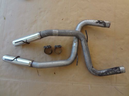 2003 - 2004 mustang svt cobra 4.6 flowmaster exhaust pipe 2.5 tips 3&#034; sku# nn120