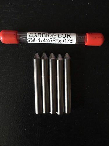 5 new and tested carbide burs sm-1/4x56x.075