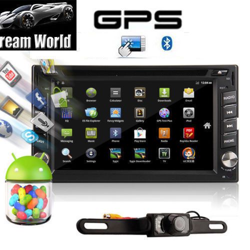 Android 4.2 6.2&#034; 2din car stereo dvd player radio gps navi ipod bluetooth+camera