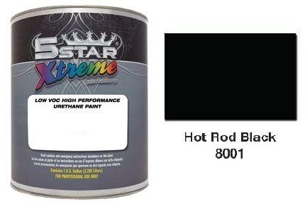 5 star xtreme flat black urethane paint kit - 8001