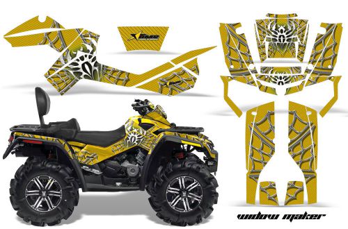 Can-am outlander max atv graphic kit 500/800 amr decal sticker part widow yl