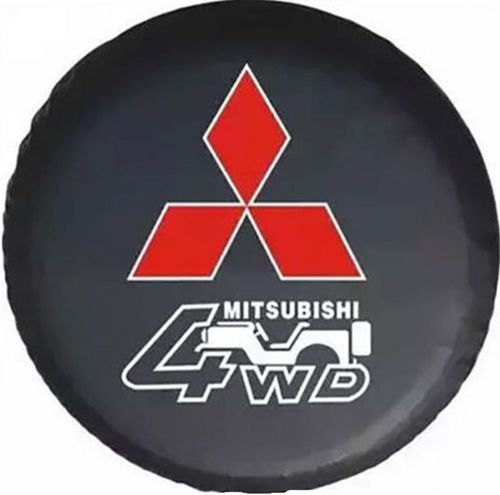 Spare tire cover 30&#034;-31&#034; fit for mitsubishi montero 4wd soft black vinyl leather