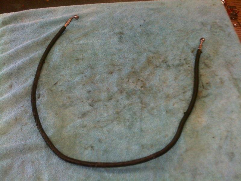 Used harley sportster black vynal front brake hose 1986-2003 xl 883 1200 1100