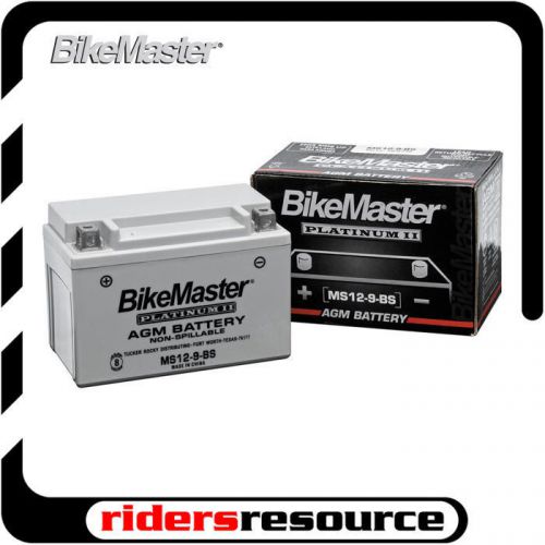 Bikemaster ms12-14l-a2 moto guzzi v7 classic 750 09-12 agm platinum ii battery
