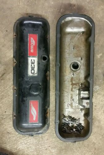 454 7.4 mercruiser  valve covers with hardware