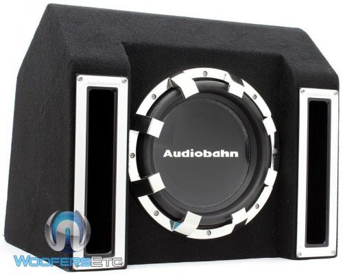 Audiobahn abb101j 10&#034; 600w max slot ported loaded subwoofer speaker bass box new