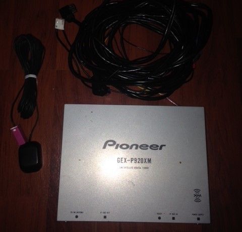Pioneer gex-p920xm gex-p920xm xm satellite radio tuner + all cables &amp; ant