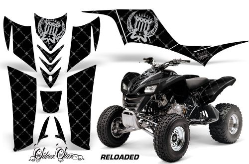 Kawasaki kfx 700 amr racing graphic kit wrap quad decals atv 04-09 reloaded slvr
