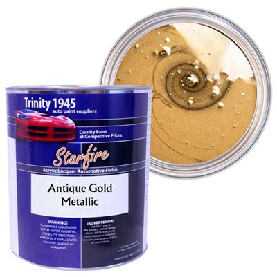 Starfire acrylic lacquer auto paint - antique gold metallic - 1 gallon