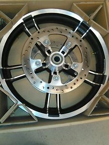 2014 &amp; up harley davidson touring front wheel rim 19x3.5&#034; street glide w/ rotors