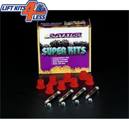 Daystar kj02018bk greasable bolt and bushing kit; shackles only