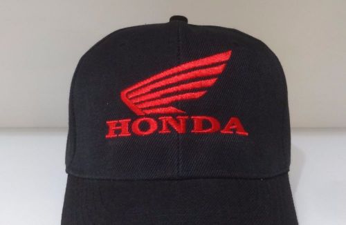 Honda motorcycle baseball cap embroidery logo (black)