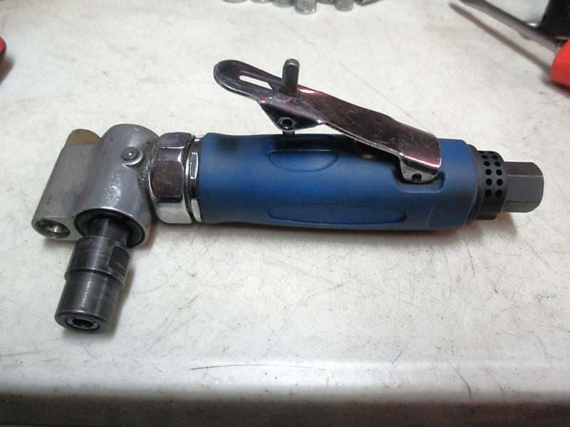 Blue point air angle grinder with lite