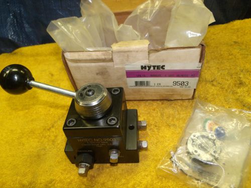 Hytec valve 9503 manual 4 way remote mount new in box w/ rebuild kit hydraulic