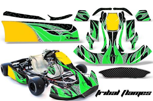 Amr racing graphics crg na2 kart wrap new age sticker decal kit tribal flames g