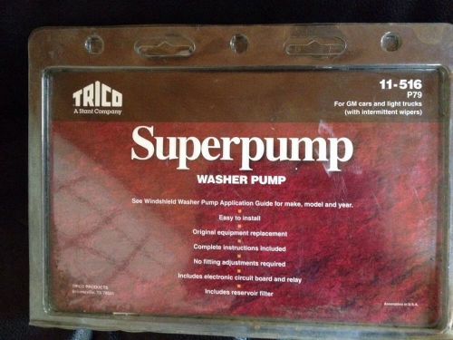 Nib trico superpump washer pump 11-516 p79 gm cars and light trucks