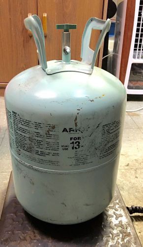 Used arkema forane 134a 30lb refrigerant tank. tank is full-not sealed