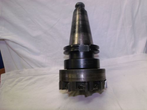 Erickson tool 5&#034; inch shell face mill cv50 holder 10 carbide bit inserts milling