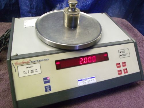 Cardinal detecto digital counting scale 4.54 kg x .001 kg. 10 lb x .002 ac or dc