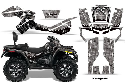 Can-am outlander max atv graphic kit 500/800 amr decal sticker grim reaper s