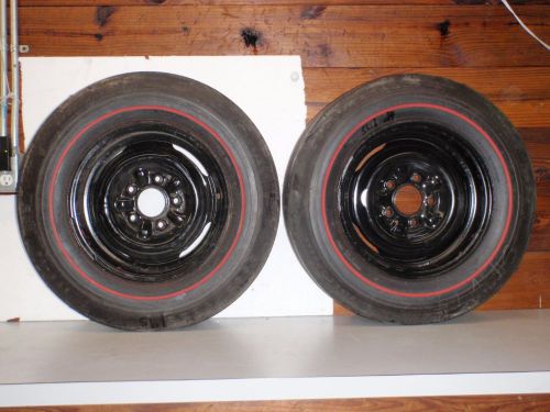 1960-70 goodyear speedway wide tread e-70-14 red line tires