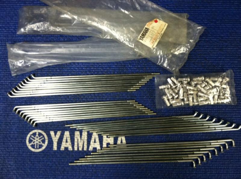 Nos yamaha front wheel spoke set. 1983 yz125/250/490, 1984 yz125l. oem 23x-25104