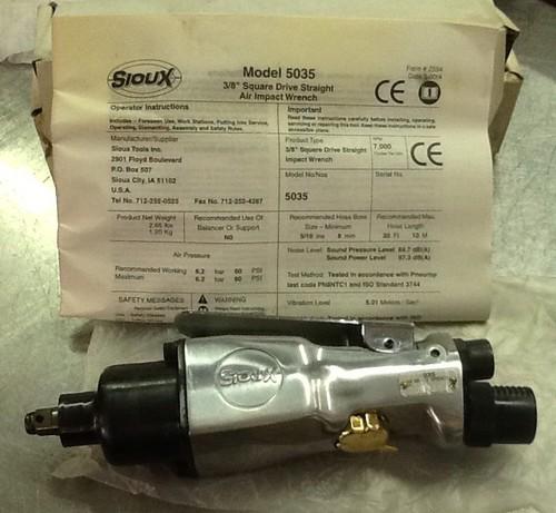 Sioux tools model#5035 3/8" square drive straight air impact wrench