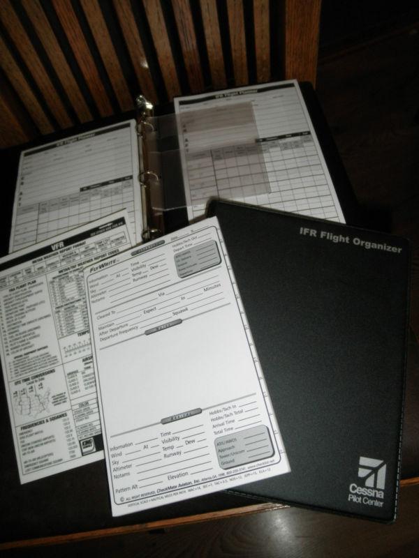 Ifr flight organizer cessna pilot center notebook planner flywrite checkmate pad