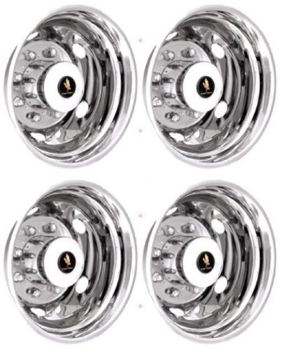 Trailer 19.5&#034; 10 lug stainless steel wheel simulator wheel cover hubcap liners