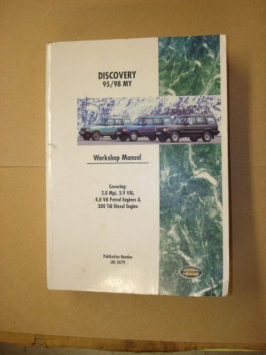 Land rover 95-98 discovery 1 workshop manual book pt# lrl 0079