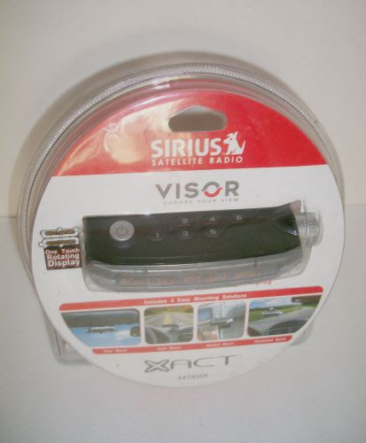 Sirius satellite radio receiver visor xact axtr3ck &amp; car kit brand new sealed