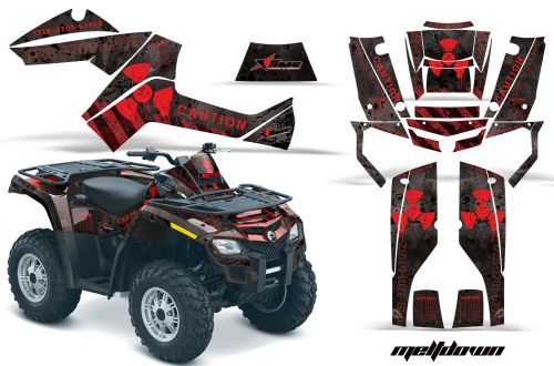 Can am amr racing graphics sticker kits atv canam outlander 500/650 decals mltdr