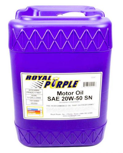 Royal purple 20w50 motor oil 5 gal p/n 05250