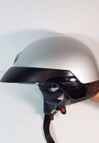 Scorpion exo silver motorcycle helmet, exo-100 retract visor, adult s 6 7/8 - 7