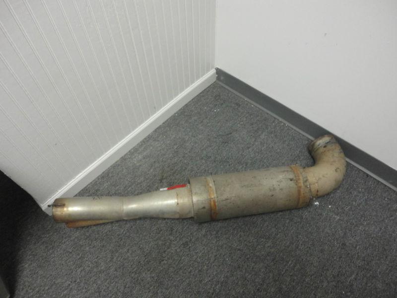 Race exhaust pipe and muffler