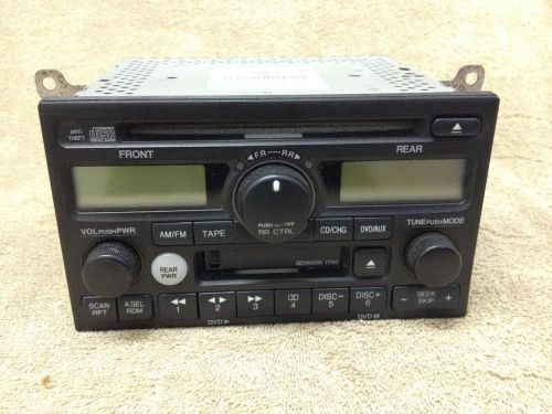 Honda odyssey ex-l 2002-04 radio am fm cd cassette player pn 39100-s0x-a500 1tx0