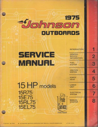 1975 johnson outboard 15 hp models  jm-7506 service manual (592)