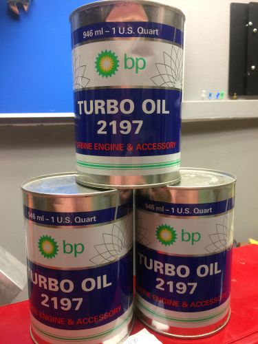 Bp synthetic lubricating aircraft turbo oil 2197 new 18 quarts quart cans lot 18