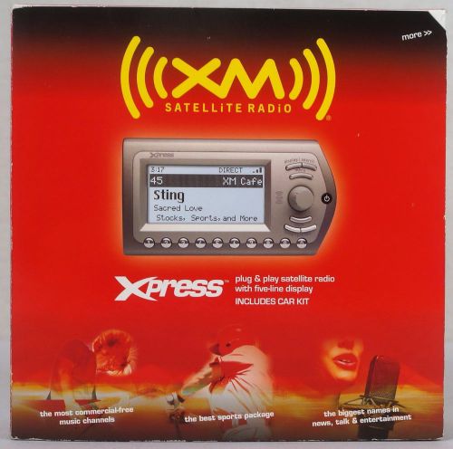 New xpress xm satellite radio receiver w car kit+ controller ~ audiovox xmck-10a