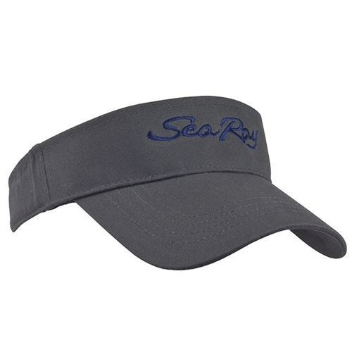 Searay boats lightweight charcoal visor hat cap