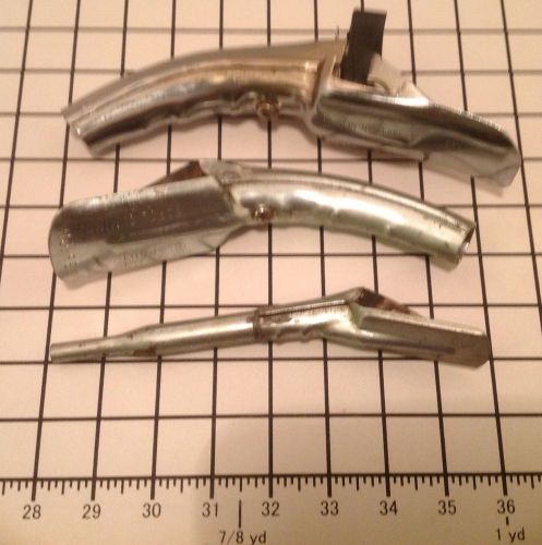 Vintage oil can spout openers lot of 3: huffman 1009, royal rb1, japan made