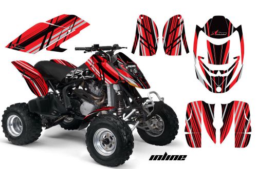 Can am amr racing graphics sticker kits atv canam ds 650 decals ds650 inline red